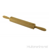 Minel 18 inch Wood Rolling Pin  Bamboo Dough Roller - B06XH3R1YX